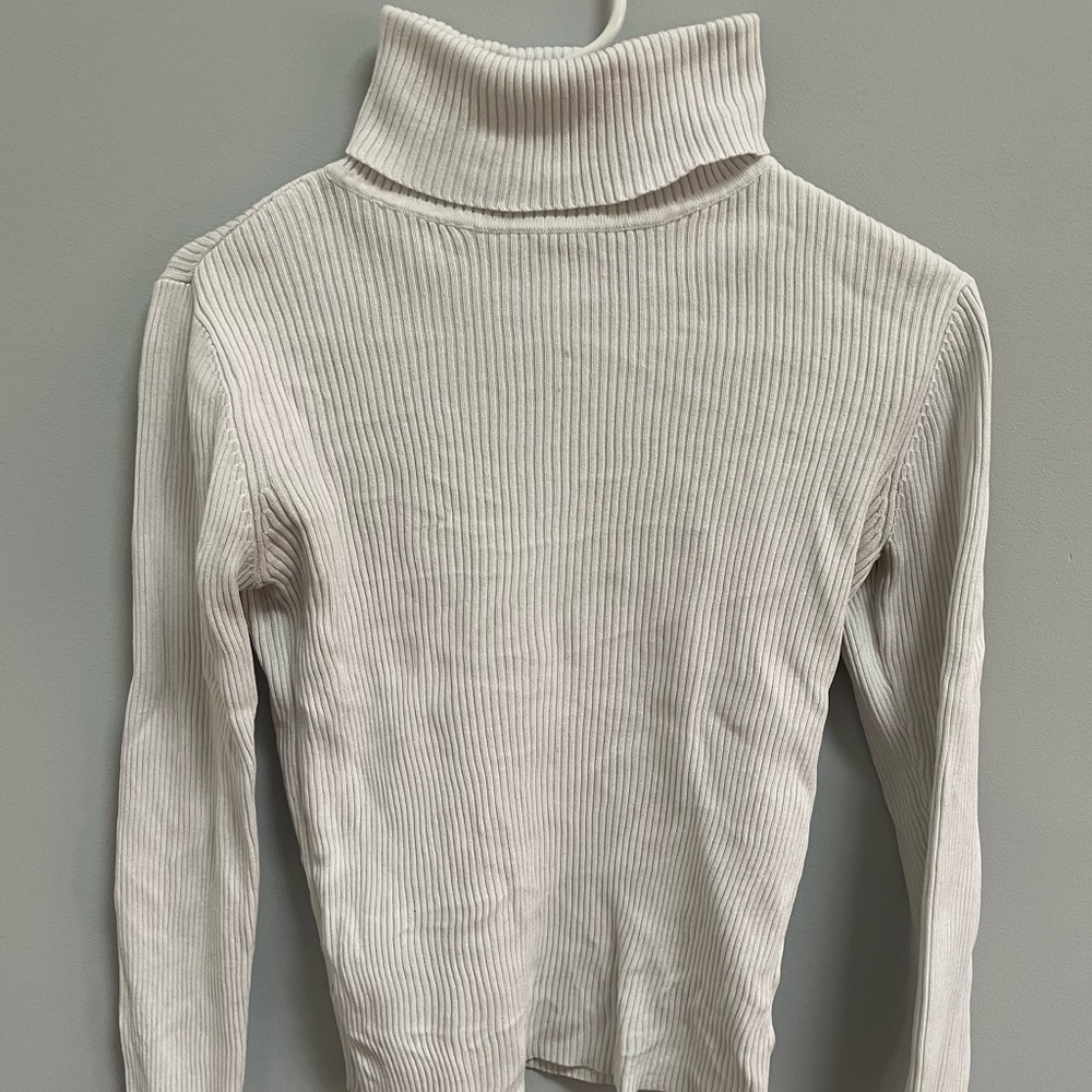 White turtleneck